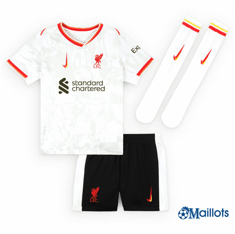 Maillot foot Liverpool Enfant Third Gris 2024-2025 OM3337