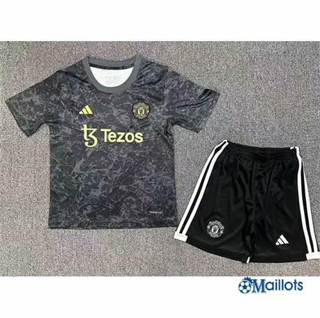 Maillot foot Manchester United Enfant Stone Rose/Gris 2024-2025 OM3372