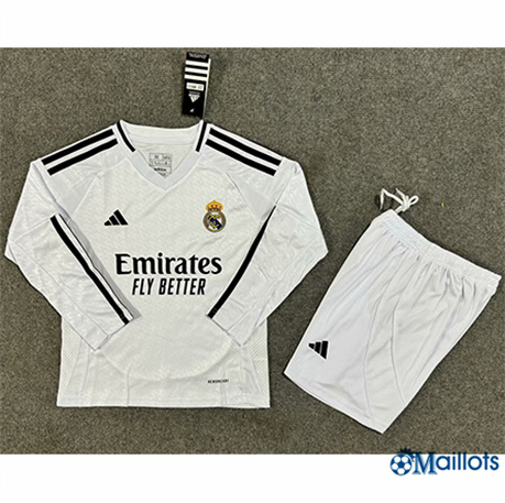 Maillot football Real Madrid Enfant Domicile Manche Longue 2024-2025