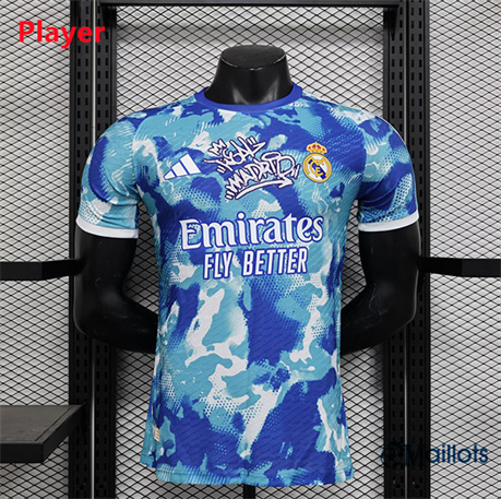 Grossiste Maillot football Real Madrid Player Special Bleu 2024-2025