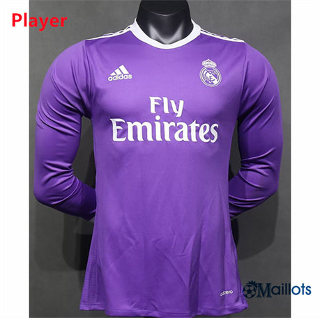 Mode Maillot foot Real Madrid Player Manche Longue Violet 2016-17
