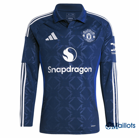 Grossiste Maillot foot Manchester United Exterieur Manche Longue 2024-2025