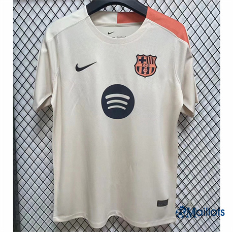 Flocage Maillot foot FC Barcelone Training beige 2024-2025
