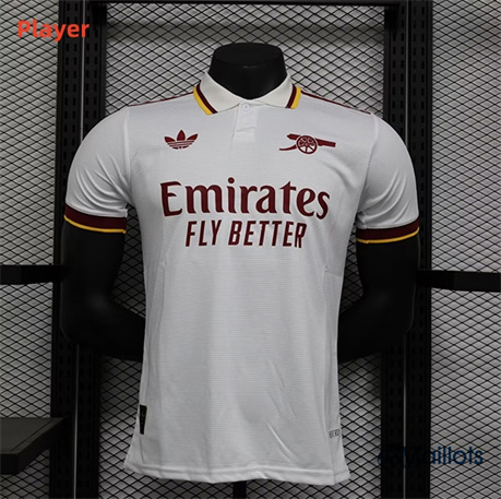 Grossiste Maillot foot Player Arsenal Blanc 2024-2025