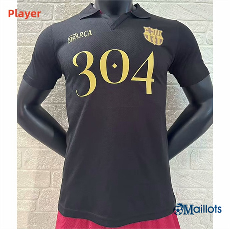 Grossiste Maillot foot Player FC Barcelone Édition spéciale sponsor Noir 2024-2025