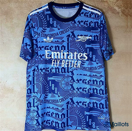 omaillots Maillot football Arsenal Clover Bleu 2025-2026