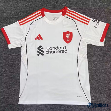 omaillots Maillot football FC Liverpool Blanc 2025-2026