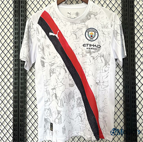 omaillots Maillot football Manchester City Blanc 2025-2026