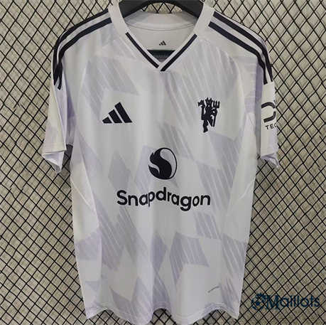 omaillots Maillot football Manchester United Blanc 2025-2026