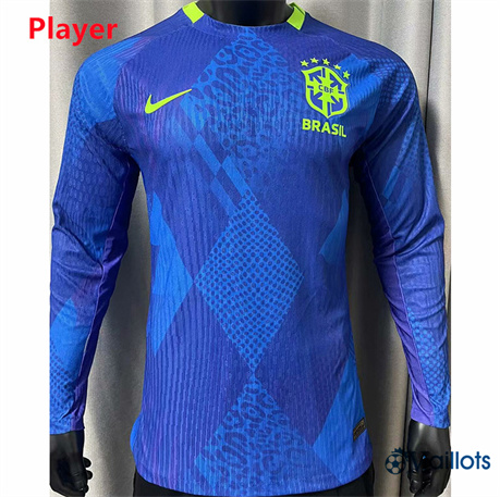 omaillots Maillot football Brésil Player Exterieur Manche Longue 2025-2026