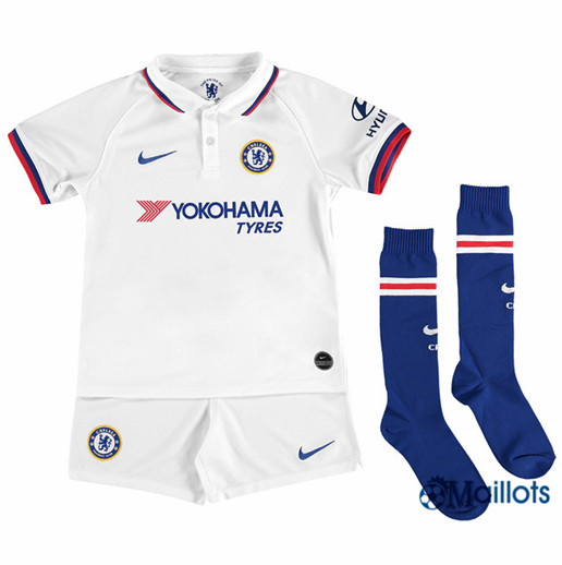 Ensemble Maillot Chelsea Enfant Exterieur Blanc 2019/2020