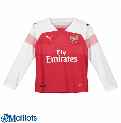 Arsenal Foot Maillot Enfant Domicile Manche Longue 2018 2019