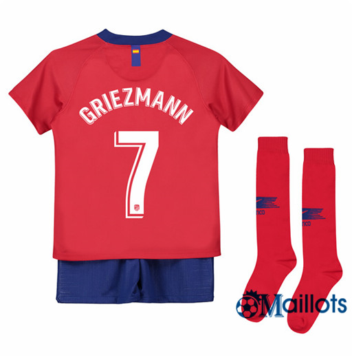 Ensemble Maillot Enfant Atletico Madrid 7 Griezmann Domicile 2018 2019