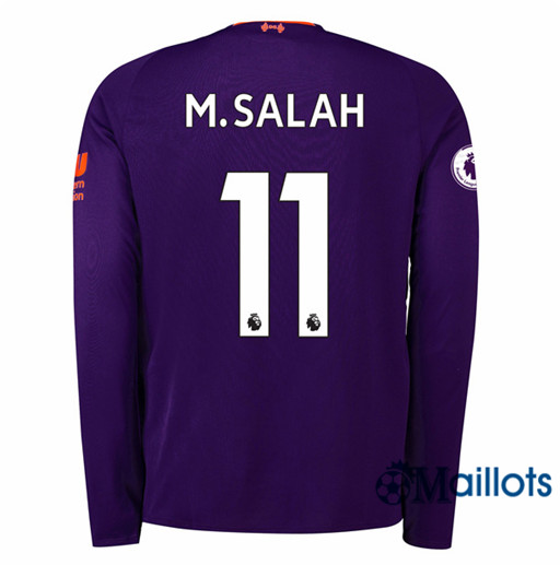Maillot de Football Liverpool 11 M.SalahExtérieur Manche Longue 2018 2019