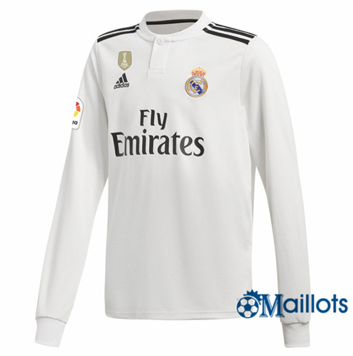 Maillot de Football Real Madrid 11 Bale Domicile Manche Longue 2018 2019